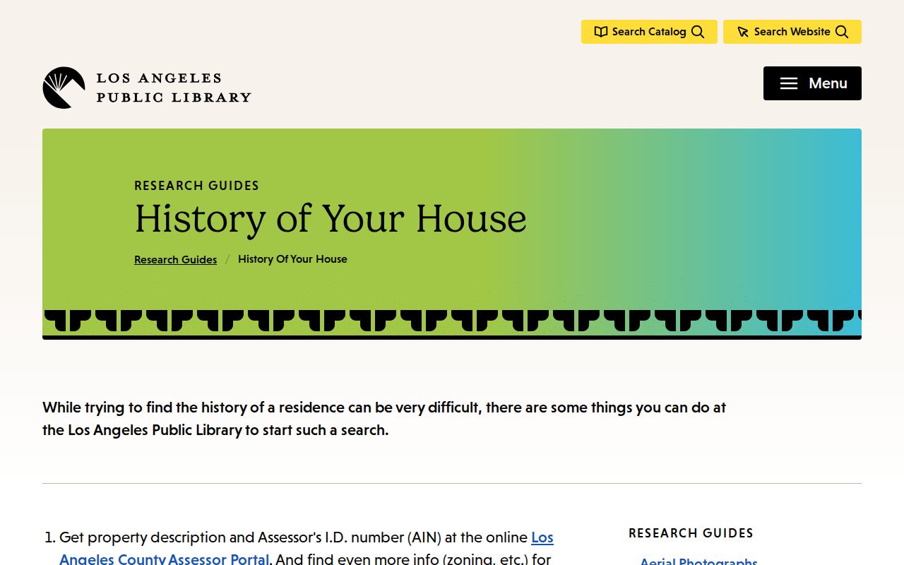 Bell Gardens city directory house-history research workflow